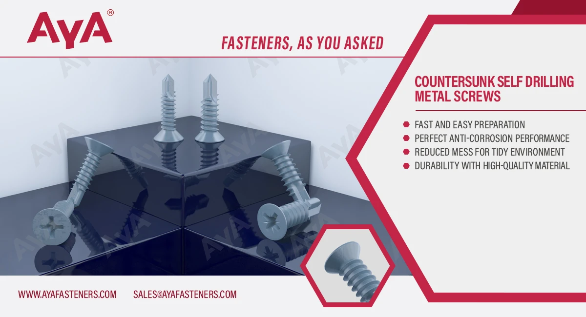 Countersunk Self Drilling Metal Screws-JIS B 1124-advanatage Countersunk Self Drilling Metal Screws-JIS B 1124-advanatage